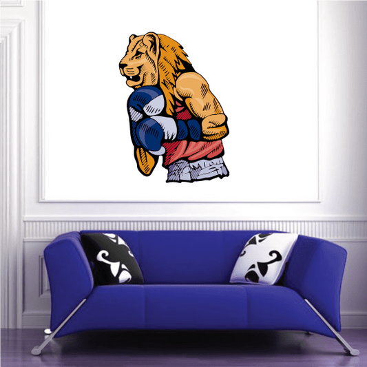 Image of Boxing Wall Decal - Vinyl Sticker - Car Sticker - Die Cut Sticker - CDSCOLOR0010