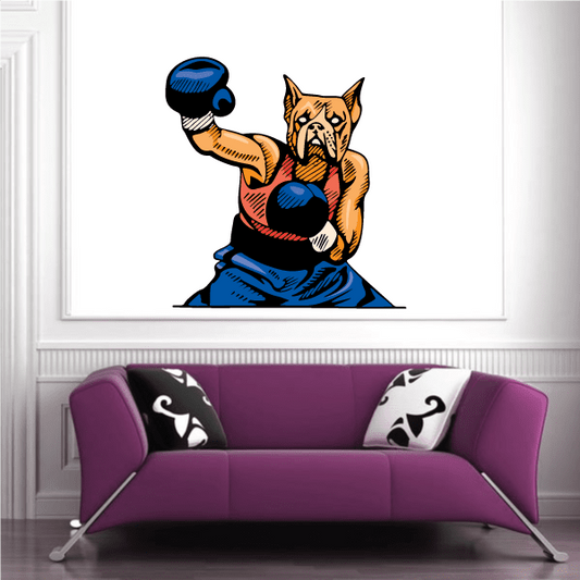 Image of Boxing Wall Decal - Vinyl Sticker - Car Sticker - Die Cut Sticker - CDSCOLOR0018