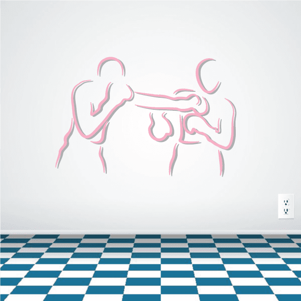 Image of Boxing Wall Decal - Vinyl Sticker - Car Sticker - Die Cut Sticker - CDSCOLOR0027
