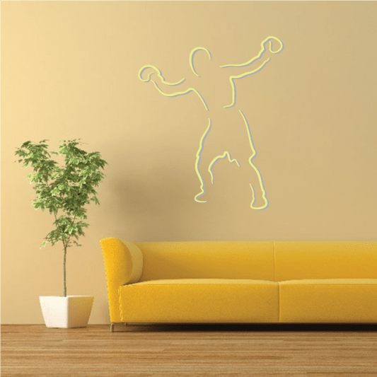 Image of Boxing Wall Decal - Vinyl Sticker - Car Sticker - Die Cut Sticker - CDSCOLOR0034