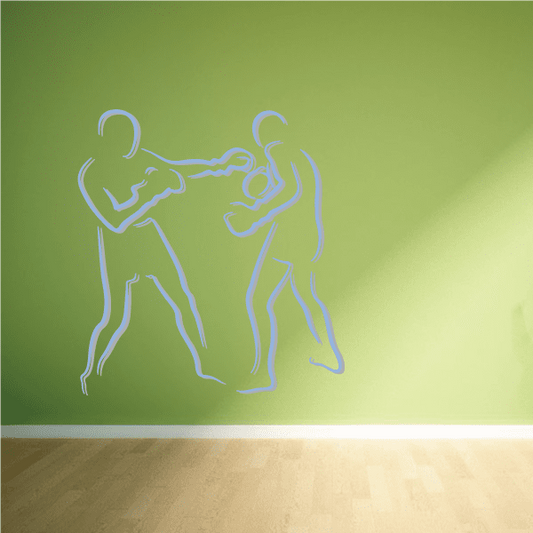 Image of Boxing Wall Decal - Vinyl Sticker - Car Sticker - Die Cut Sticker - CDSCOLOR0040