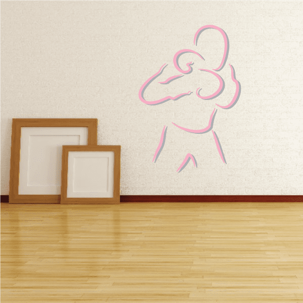 Image of Boxing Wall Decal - Vinyl Sticker - Car Sticker - Die Cut Sticker - CDSCOLOR0043
