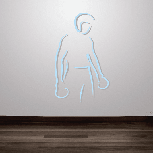 Image of Boxing Wall Decal - Vinyl Sticker - Car Sticker - Die Cut Sticker - CDSCOLOR0045