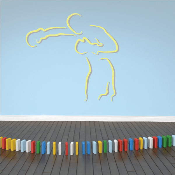 Image of Boxing Wall Decal - Vinyl Sticker - Car Sticker - Die Cut Sticker - CDSCOLOR0050