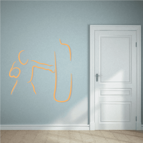Image of Boxing Wall Decal - Vinyl Sticker - Car Sticker - Die Cut Sticker - CDSCOLOR0053