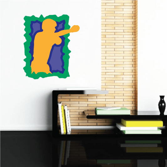 Image of Boxing Wall Decal - Vinyl Sticker - Car Sticker - Die Cut Sticker - CDSCOLOR0054