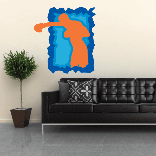Image of Boxing Wall Decal - Vinyl Sticker - Car Sticker - Die Cut Sticker - CDSCOLOR0064