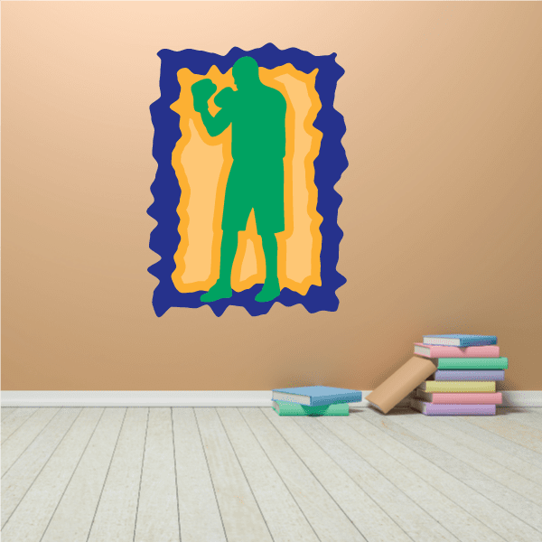 Image of Boxing Wall Decal - Vinyl Sticker - Car Sticker - Die Cut Sticker - CDSCOLOR0068