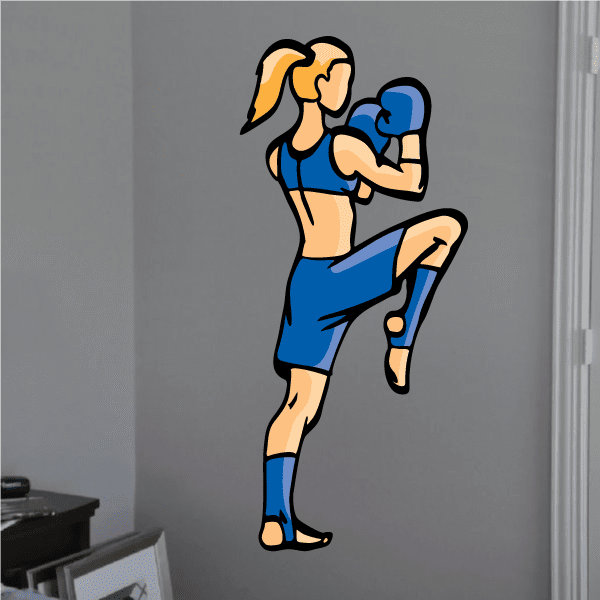 Image of Boxing Wall Decal - Vinyl Sticker - Car Sticker - Die Cut Sticker - CDSCOLOR0079