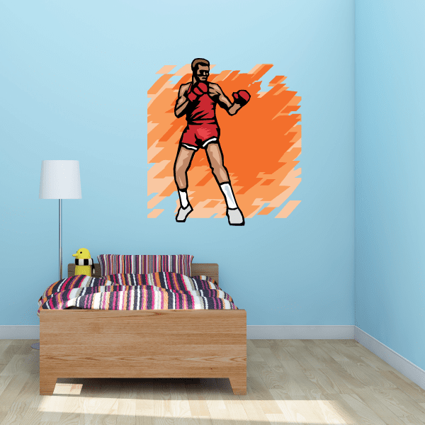 Image of Boxing Wall Decal - Vinyl Sticker - Car Sticker - Die Cut Sticker - SMcolor001