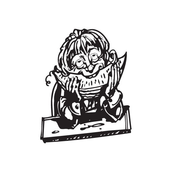 Image of Boy Eating Watermelon Decal