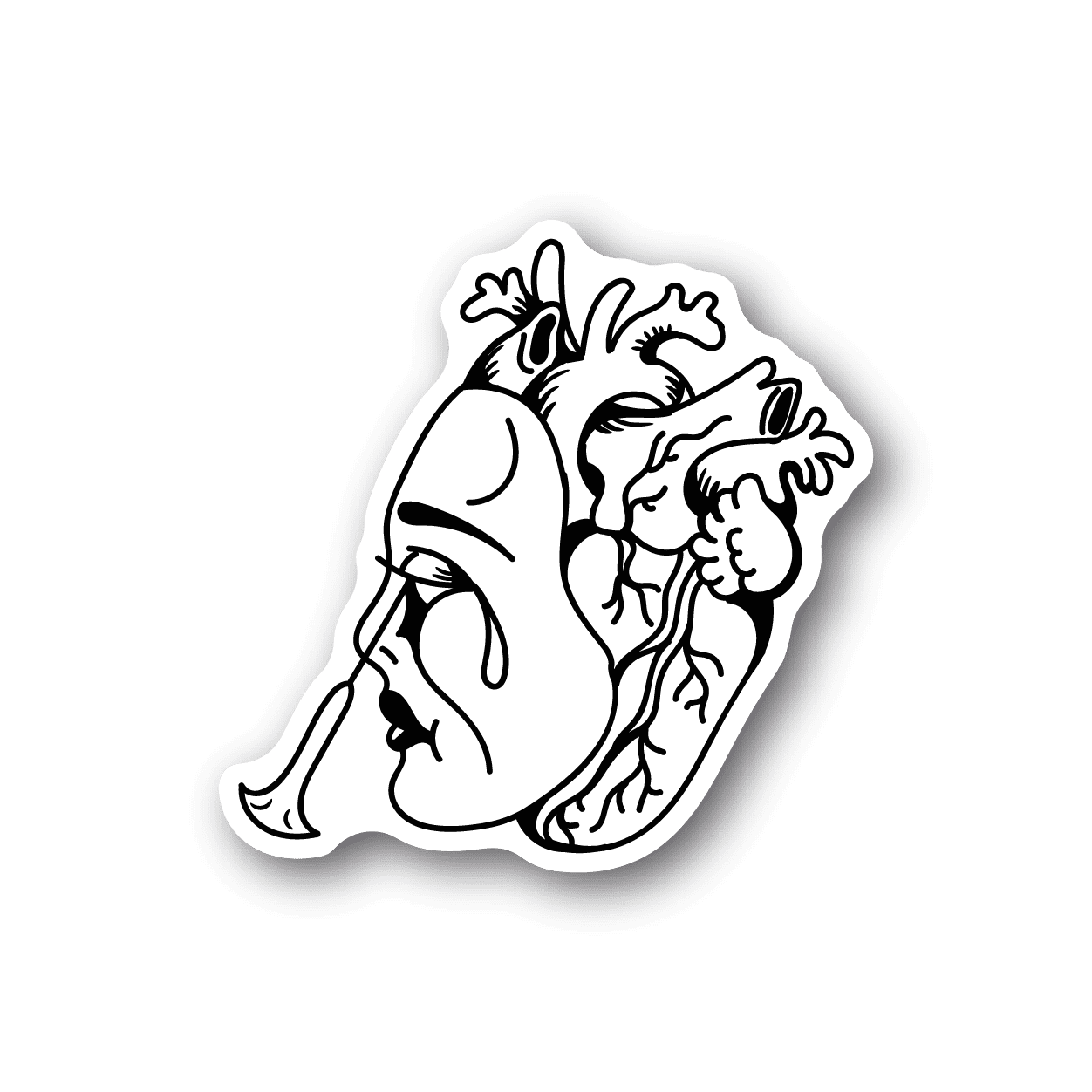 Image of Brain Girl Sticker