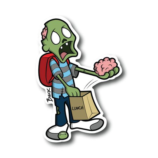 Brains Again Vinyl Sticker