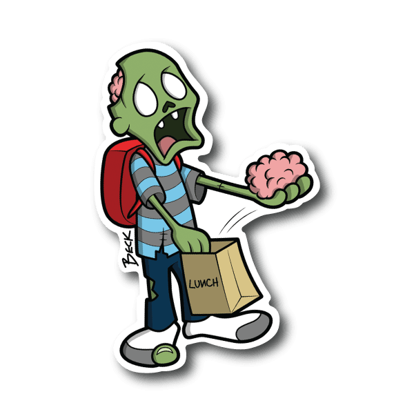 Image of Brains Again Vinyl Sticker
