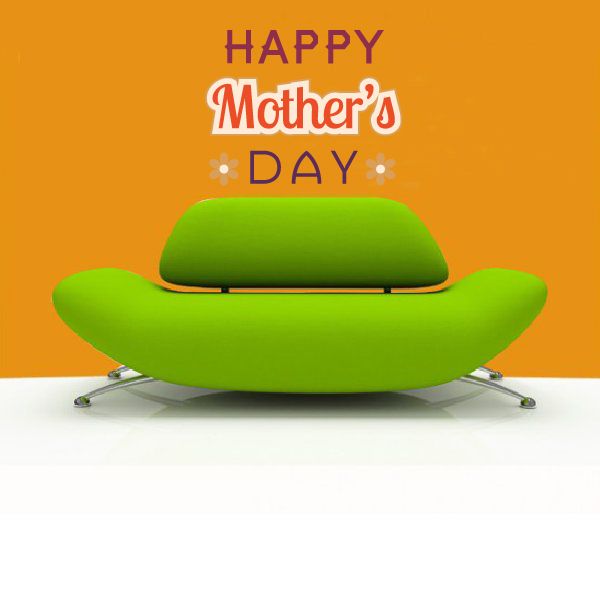 Happy Mother’s Day decal with red and white lettering
