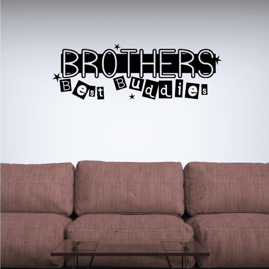 Image of Brothers Best Buddies Wall Decal