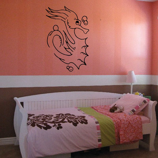 Image of Bubbly Seahorse Decal