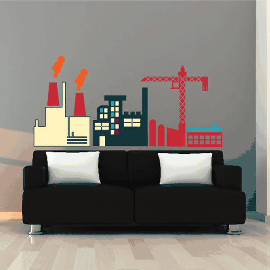 Image of Building Wall Decal - Vinyl Decal - Car Decal - Idcolor002