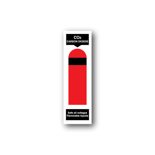 Image of C02 Fire Extinguisher Sticker