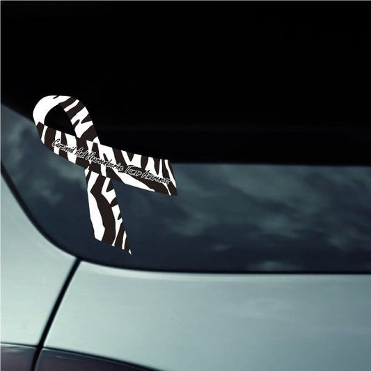 Image of Carcinoid And Neuroendocrine Tumor Awareness Ribbon Vinyl Sticker