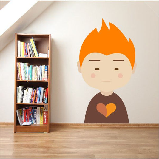 Image of Cartoon Men Wall Decal - Vinyl Sticker - Car Sticker - IDCOLOR012
