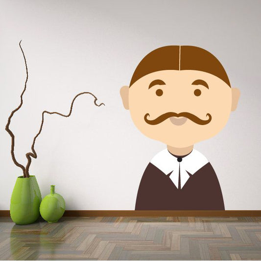 Image of Cartoon Men Wall Decal - Vinyl Sticker - Car Sticker - IDCOLOR015