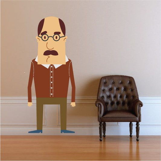 Image of Cartoon Men Wall Decal - Vinyl Sticker - Car Sticker - IDCOLOR027