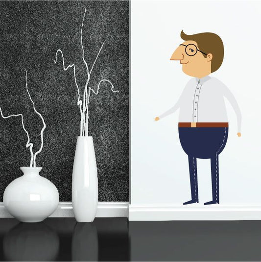 Image of Cartoon Men Wall Decal - Vinyl Sticker - Car Sticker - IDCOLOR031