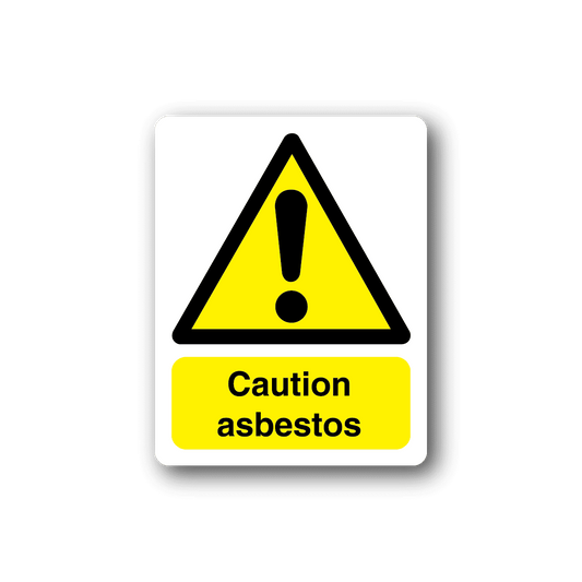 Image of Caution Asbestos Sticker