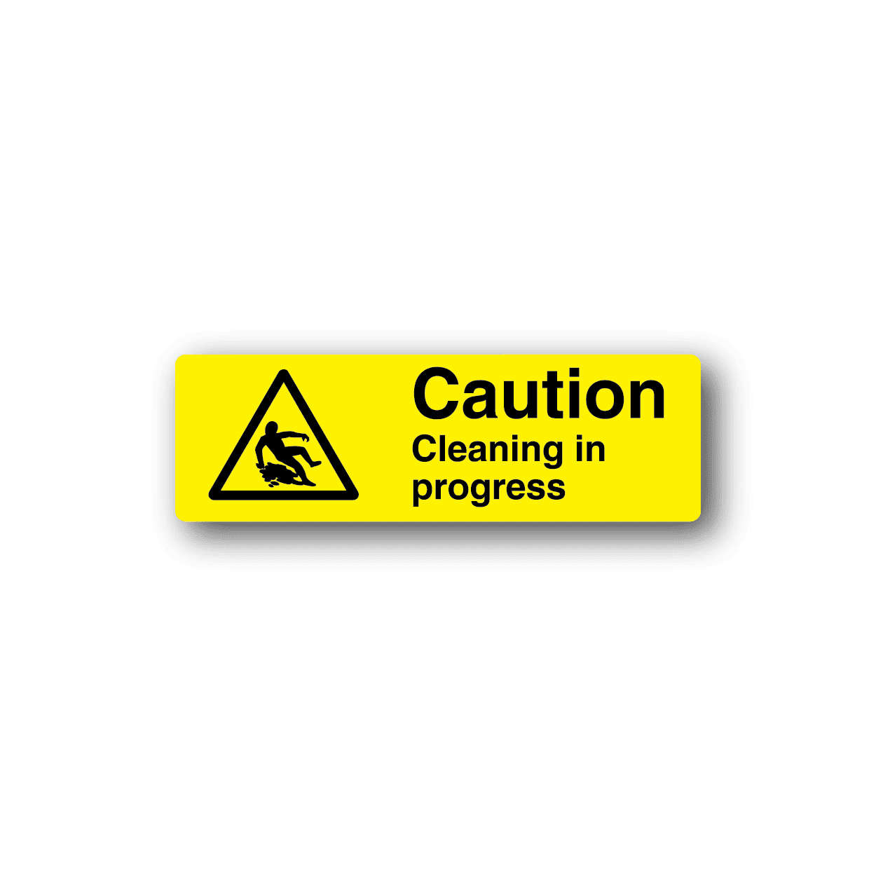 Image of Caution Cleaning In Progress Sticker