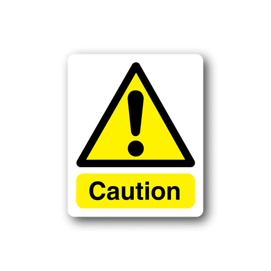Image of Caution Exclamation Sticker