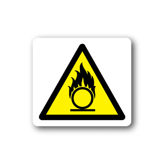 Image of Caution Flammable Liquids Sticker