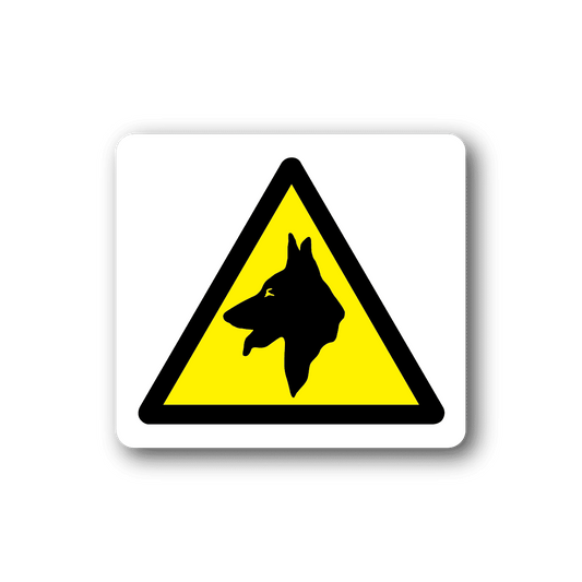 Image of Caution K9 Sticker