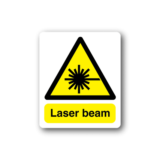 Image of Caution Laser Beam Sticker