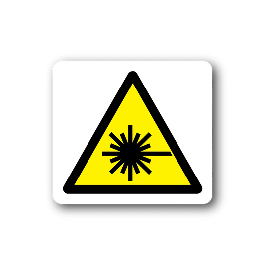 Image of Caution Lasers Sticker
