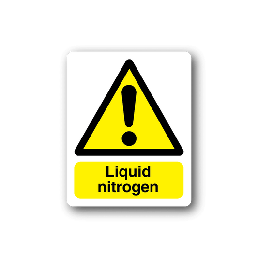 Image of Caution Liquid Nitrogen Sticker