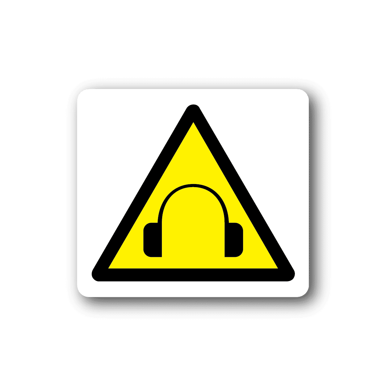 Image of Caution Music Sticker