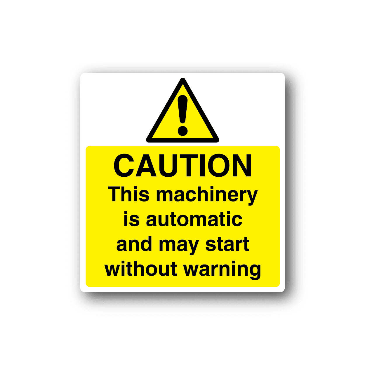 Image of Caution This Machinery Sticker