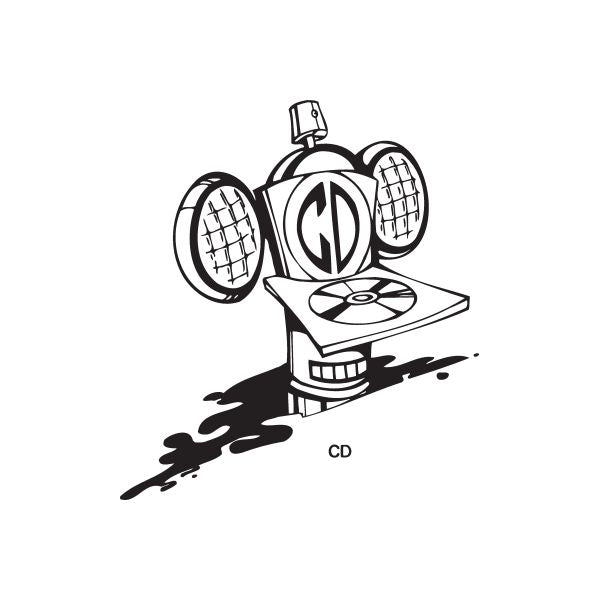 Image of CD Spray Paint Can Decal