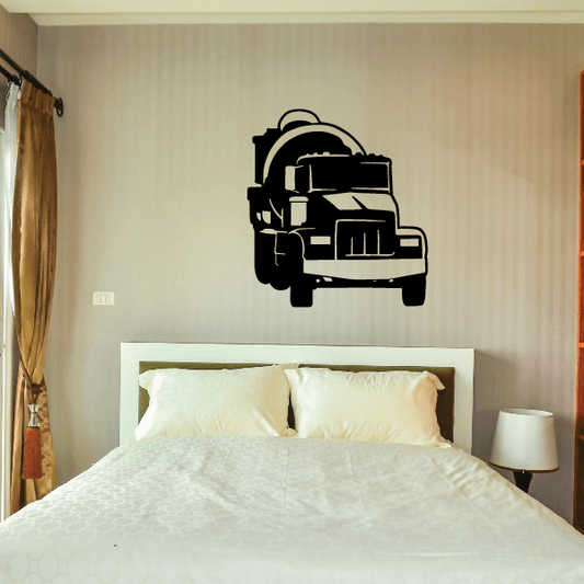 Image of Cement Truck Wall Decal - Vinyl Decal - Car Decal - 005