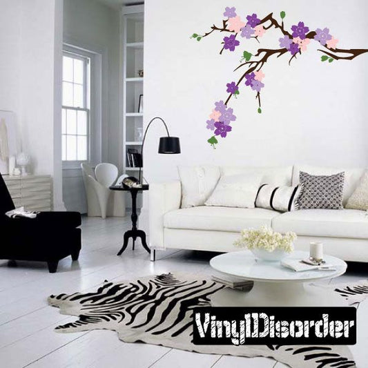 Cherry Blossom Flower Tree Branch Decal