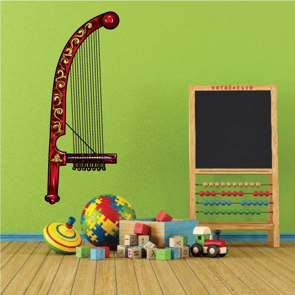 Image of Chinese Colored Konghou Sticker