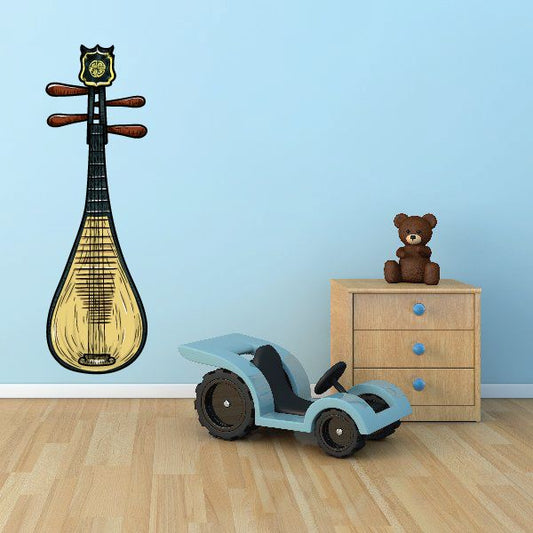 Image of Chinese Colored Pipa Sticker