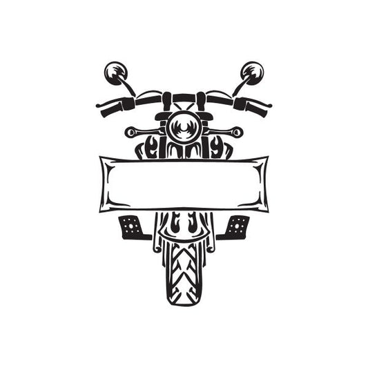 Image of Chopper Wall Decal - Vinyl Decal - Car Decal - DC 140