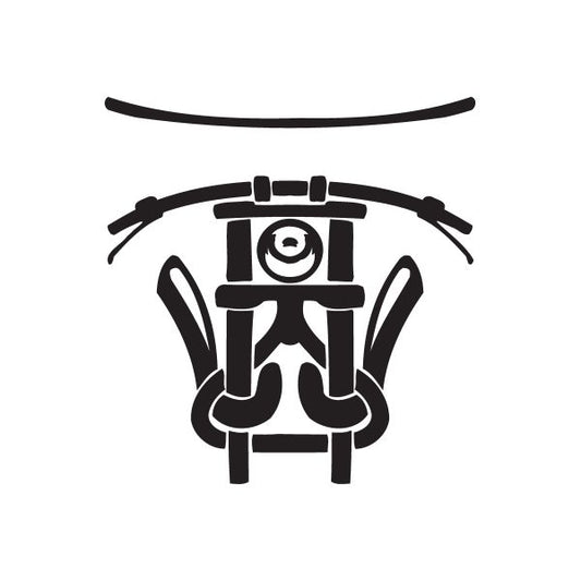 Image of Chopper Wall Decal - Vinyl Decal - Car Decal - DC 188