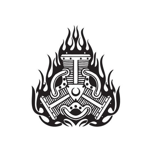 Image of Chopper Wall Decal - Vinyl Decal - Car Decal - DC 245