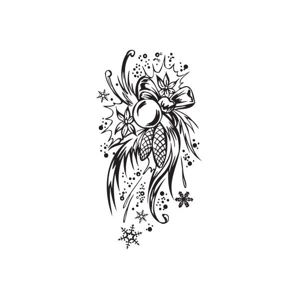 Image of Christmas Decorations Gorgeous Ornaments Decal