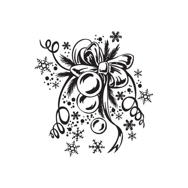 Image of Christmas Decorations Multiple Ornaments Decal