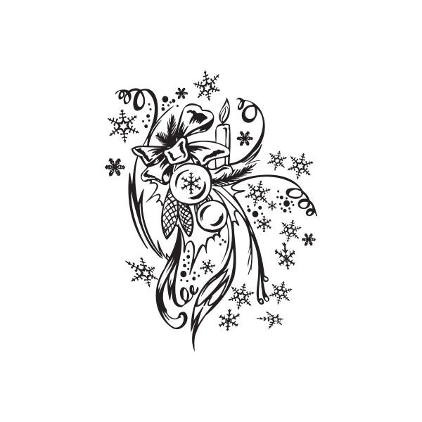 Image of Christmas Decorations Party Ornament Decal