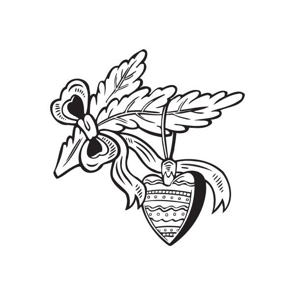 Image of Christmas Decorations Pretty Hanging Ornament Decal